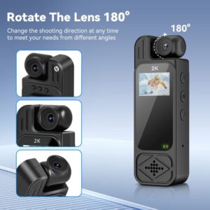Actiom camera Sports Recorder 4K 16MP 10x-20x Optical Zoom 180 Wide Angle Long Endurance Back Clip-on Riding Recorder